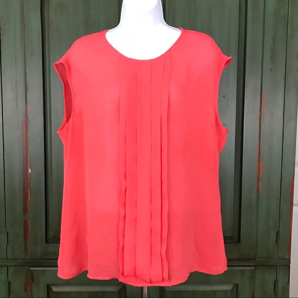 Worthington Tops - Worthington Blouse Career Work Sz XL Sheer Flowy